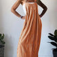 Women'S Casual Striped Suspender Dress