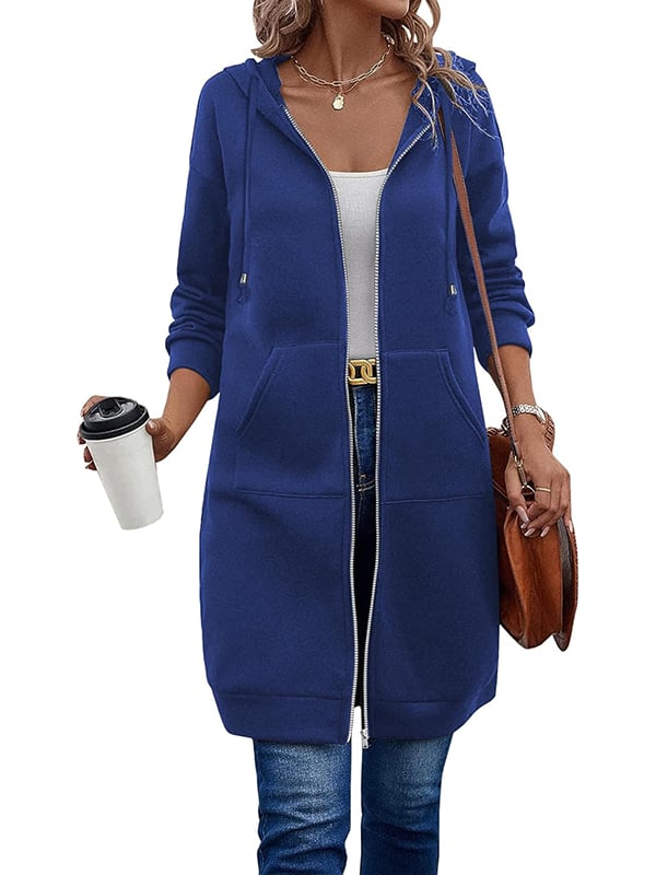 Women Casual Zip up Fleece Hoodies(BUY 2 FREE SHIPPING)