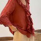Women's ruffled casual shirt