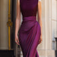Ruched Waist Sleeveless Elegant Maxi Dress