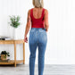 Tummy Control Distressed Cuffed Boyfriend Jeans (Buy 2 Free Shipping)