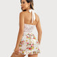 Lace Babydoll Open Front Halter Nighty