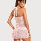 Lace Babydoll Open Front Halter Nighty