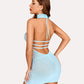 Lace Chemise Halter Dress