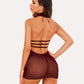 Lace Chemise Halter Dress