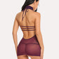 Lace Chemise Halter Dress