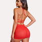 Lace Chemise Halter Dress