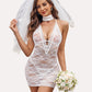Lace Chemise Halter Dress