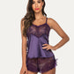 Lace Cami and Shorts Satin Sets