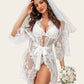 Lace Kimono Mesh Robe