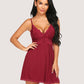 Lace Modal V-Neck Full Slip Sleep Dress