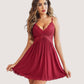 Lace Modal V-Neck Full Slip Sleep Dress