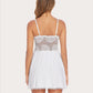 Lace Modal V-Neck Full Slip Sleep Dress