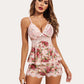Lace Floral Pajamas Lounge Sets