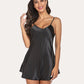 Satin Slip Nightgown Mini Dress