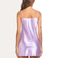 Satin Slip Nightgown Mini Dress