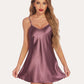 Satin Slip Nightgown Mini Dress