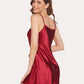 Satin Slip Nightgown Mini Dress