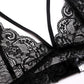 3 Piece Sets Lace Bralette, Skirt with Panty
