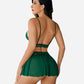 3 Piece Sets Lace Bralette, Skirt with Panty