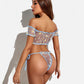 Floral Mesh Ruffle Lingerie Set