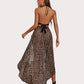 Deep V Neck Lace Mesh Dress
