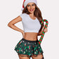 Pleated Costume Mini Skirt with Garter