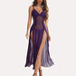 Lace Mesh Side Split Nightgowns