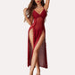 Lace Mesh Side Split Nightgowns