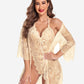 2 Piece Set Lace Robe with Teddy