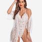2 Piece Set Lace Robe with Teddy