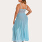 Plus Size Floral Side Slits Nightdress