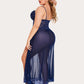 Plus Size Floral Side Slits Nightdress