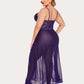 Plus Size Floral Side Slits Nightdress