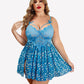 Plus Size Heart Lace Side Slit Nightdress