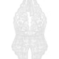 Plus Size Lace Halter Teddy