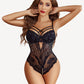 Floral Lace Crotchless Bodysuit