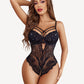 Floral Lace Crotchless Bodysuit