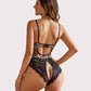Floral Lace Crotchless Bodysuit