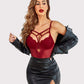 Floral Lace Crotchless Bodysuit