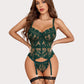 Floral Lace Underwire Bra and Panty Set