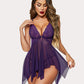 Lace Front Closure Night Dress