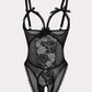Crotchless Lace Mini Bodysuit