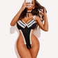 French Maid Outfit Lace Teddy