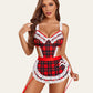 French Maid Outfit Lace Teddy