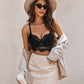 Lace Bustier Corset V Neck Cami Top