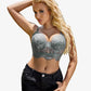 Lace Bustier Corset V Neck Cami Top