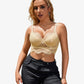 Lace Bustier Corset V Neck Cami Top