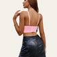 Lace Bustier Corset V Neck Cami Top