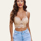 Lace Bustier Corset V Neck Cami Top